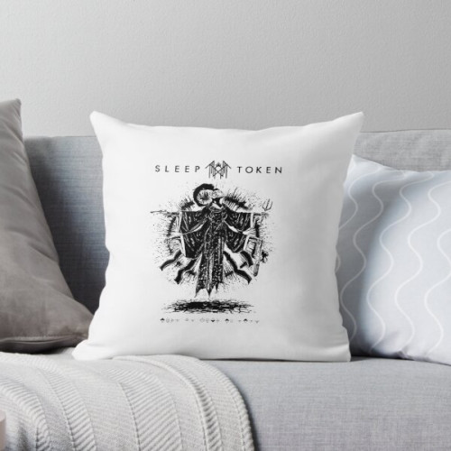 Skate and flower  Throw Pillow RB1910